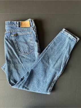 VTG Lee Riders Denim Jeans 90s Straight Leg Size  36x32 Blue Denim Vintage